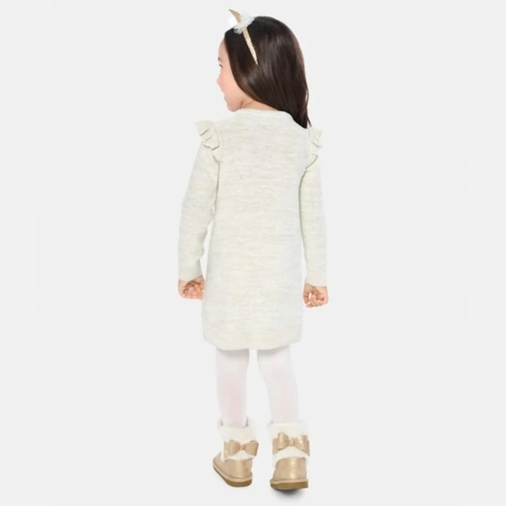 NWT! Cable Knit Ruffle Sweater Dress - Bunnys‎ Tail